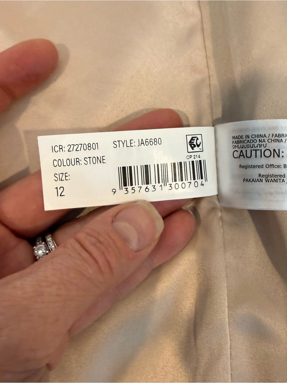 Ever New Cream Double-Breasted Trench Coat with Tie Waist - Picture 7 of 7